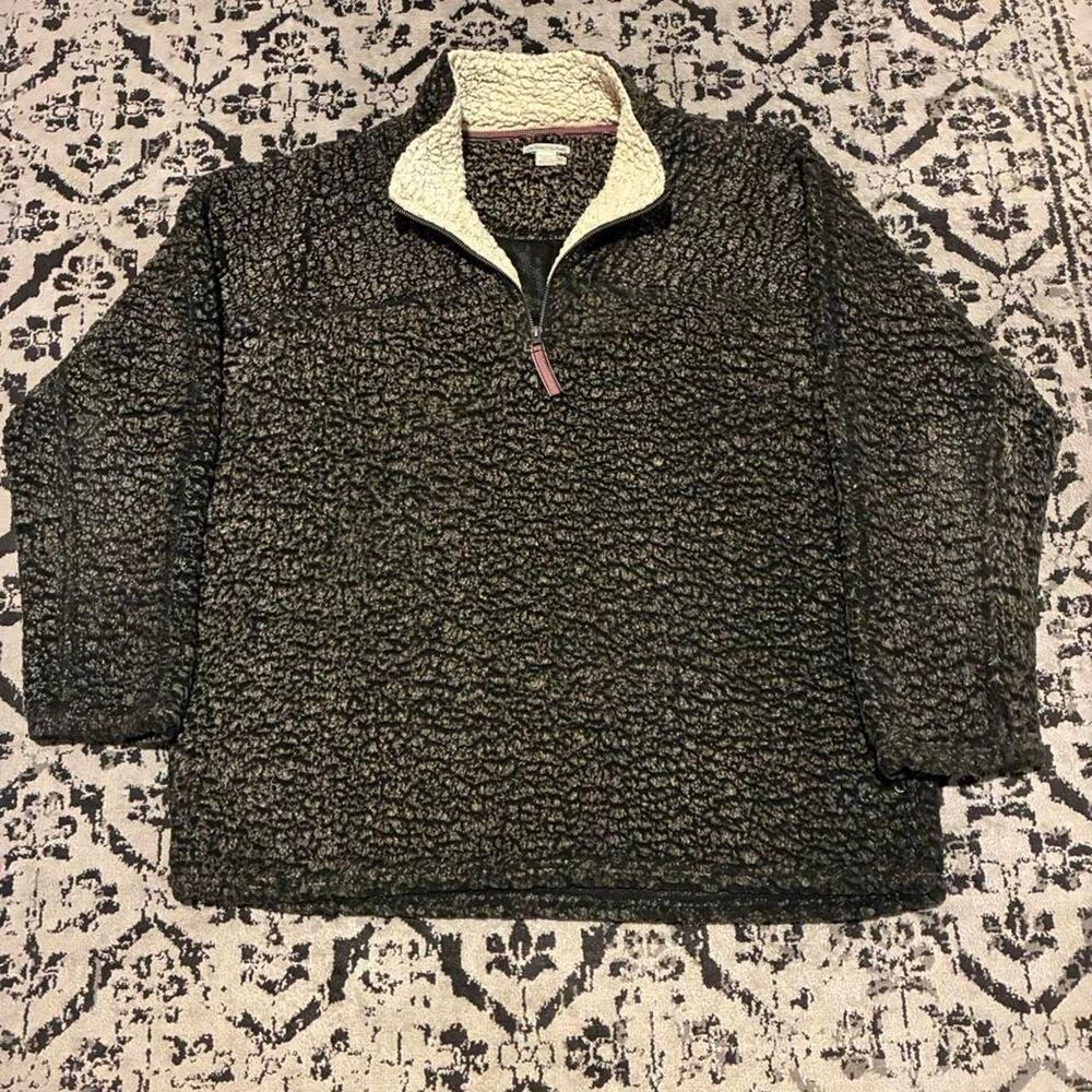 Carbon2cobalt Men's Grey and Green Sweatshirt